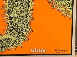 ELECTRIC CAT 1970s VINTAGE BLACKLIGHT POSTER COCORICO GRAPHICS By Joe Roberts Jr