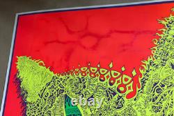 ELECTRIC CAT VINTAGE 1970s BLACKLIGHT POSTER COCORICO GRAPHICS By Joe Roberts Jr