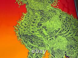 ELECTRIC CAT VINTAGE 1970s BLACKLIGHT POSTER COCORICO GRAPHICS By Joe Roberts Jr