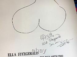 ELLA FITZGERALD VINTAGE 2-28-1970 CONCERT LITHOGRAPH POSTER By PABLO PICASSCO