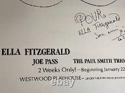 ELLA FITZGERALD VINTAGE 2-28-1970 CONCERT LITHOGRAPH POSTER By PABLO PICASSCO