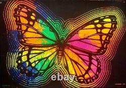 ELUSIVE BUTTERFLY Vintage 1971 BLACK LIGHT HEAD SHOP poster 20x30