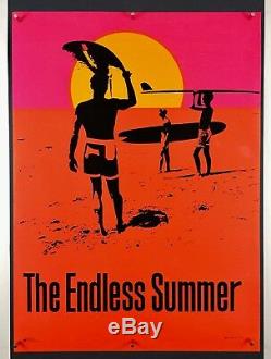 ENDLESS SUMMER Original Blacklight Movie Poster One Sheet Bruce Brown SURFING