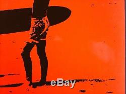 ENDLESS SUMMER Original Blacklight Movie Poster One Sheet Bruce Brown SURFING