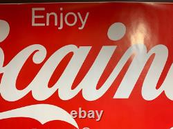 ENJOY COCAINE COKE PARODY VINTAGE 1970's HEADSHOP POSTER -NICE