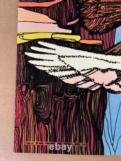 Eagle blacklight poster vintage original 1970s pro arts psychedelic trippy