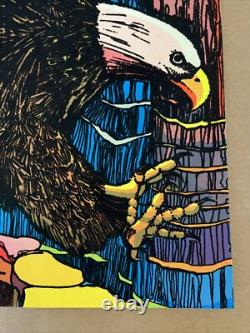 Eagle blacklight poster vintage original 1970s pro arts psychedelic trippy