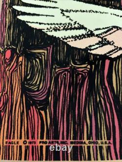 Eagle blacklight poster vintage original 1970s pro arts psychedelic trippy