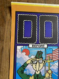 Early Vintage FABULOUS FURRY FREAK BROTHERS Dope BLACK LIGHT Poster ORIGINAL