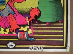 Easy Rider Vintage Black Light Poster Popeye Sex Olive Oil Petagno Saladin 1970s