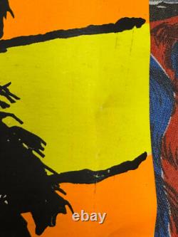 Easy rider blacklight poster peter fonda Dennis hopper movie 1969 Motorcycle