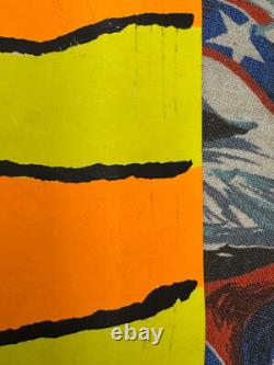 Easy rider blacklight poster peter fonda Dennis hopper movie 1969 Motorcycle