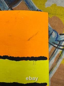 Easy rider blacklight poster peter fonda Dennis hopper movie 1969 Motorcycle