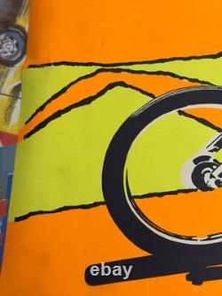 Easy rider blacklight poster peter fonda Dennis hopper movie 1969 Motorcycle