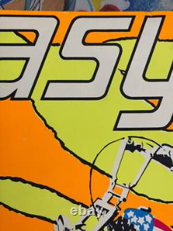 Easy rider blacklight poster peter fonda Dennis hopper movie 1969 Motorcycle