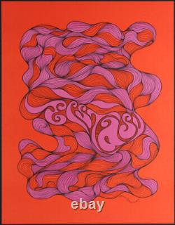 Ecstasy Rare Original 1960s Psychedelic Blacklight Poster by Simeon O'Marshall