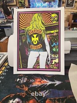 Electric Wizard Blacklight Poster