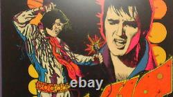 Elvis Presley Original Black Light Poster Framed 1975