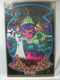 Enchanted Castle Black Light Psychedelic Vintage Poster Garage 1971 Cng218