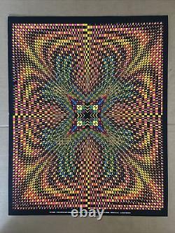 Energy poster black light vintage original Nancy Parker psychedelic circle rain