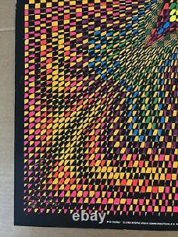 Energy poster black light vintage original Nancy Parker psychedelic circle rain