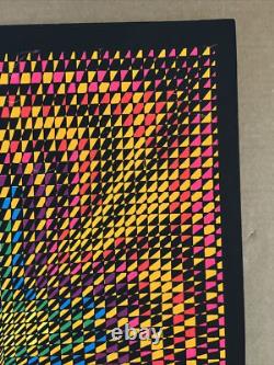 Energy poster black light vintage original Nancy Parker psychedelic circle rain
