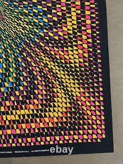 Energy poster black light vintage original Nancy Parker psychedelic circle rain