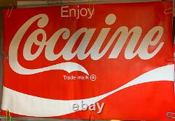 Enjoy Cocaine Coke Vintage 1970 Headshop Funny Poster -nice