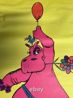 Everybody Loves A Hippy Black Light Psychedelic Vintage Poster 1971 Cng2960