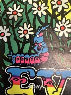 Everybody Loves A Hippy Black Light Psychedelic Vintage Poster 1971 Cng2960