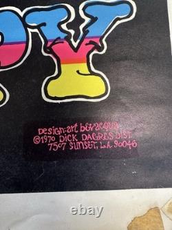 Everybody Loves A Hippy Black Light Psychedelic Vintage Poster 1971 Cng2960