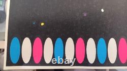 Exodus Vintage Blacklight Poster, 1971 Hot Air Balloons, Psychedelic,'70s