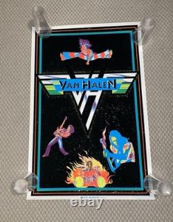 Extremely Rare Van Halen 1981 Blacklight Poster #952 Funky Enterprises. Minty
