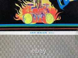 Extremely Rare Van Halen 1981 Blacklight Poster #952 Funky Enterprises. Minty