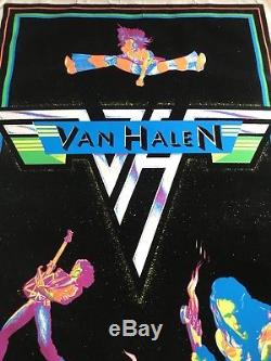 Extremely Rare Van Halen 1981 Blacklight Poster #952 Funky Enterprises-Roth