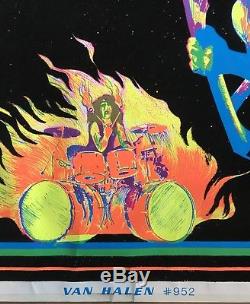 Extremely Rare Van Halen 1981 Blacklight Poster #952 Funky Enterprises-Roth