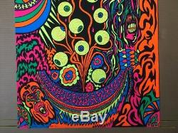 Eyeballs Vintage Blacklight Poster Psychedelic Eyes Pin-up 1970's Eye Trippy 70s