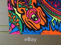 Eyeballs Vintage Blacklight Poster Psychedelic Eyes Pin-up 1970's Eye Trippy 70s