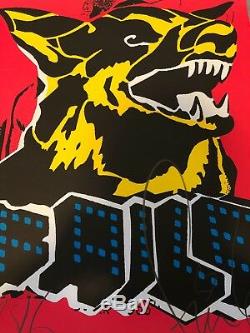 FAILE Dog Black Light 2015 print poster Brooklyn NYC German shepherd iconic art