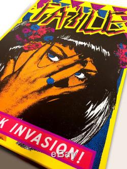 FAILE New York Invasion Art Print 2015 Deluxx Fluxx Blacklight Poster SN # 200