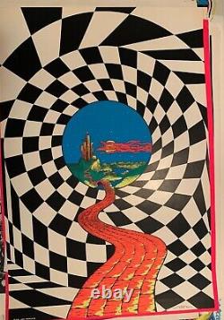 FANTASY LANE 1970 VINTAGE BLACKLIGHT HEADSHOP POSTER By MOD PRODUCTS -NICE