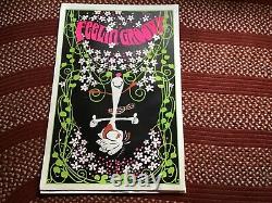 FEELIN' GROOVY 1970's VINTAGE BLACKLIGHT NOS POSTER PEANUTS SNOOPY -NICE