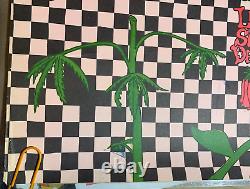 FLOWER POWER SPEED KILLS VINTAGE 1970's BLACKLIGHT HEADSHOP POSTER By GLATE