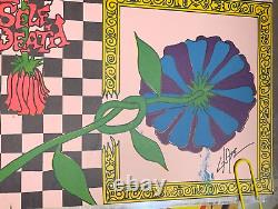 FLOWER POWER SPEED KILLS VINTAGE 1970's BLACKLIGHT HEADSHOP POSTER By GLATE
