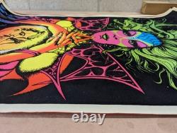 FORTUNE TELLER Black light Poster, 1971 Star City Dist. Flocked 23 X 35