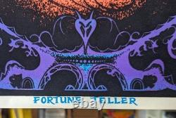 FORTUNE TELLER Black light Poster, 1971 Star City Dist. Flocked 23 X 35