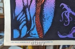 FORTUNE TELLER Black light Poster, 1971 Star City Dist. Flocked 23 X 35