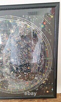 FRAMED 1981 THE MAP OF THE UNIVERSE WithBOOKLET TOMAS FILSINGER GLOW N THE DARK
