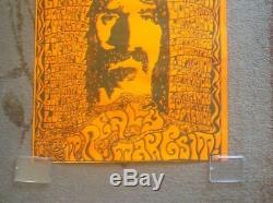 FRANK ZAPPA VINTAGE POSTER 1960's America It Really Makes It Black Light Rare