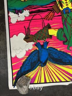 Falcon Hunter 1971 black light poster vintage psychedelic C2636